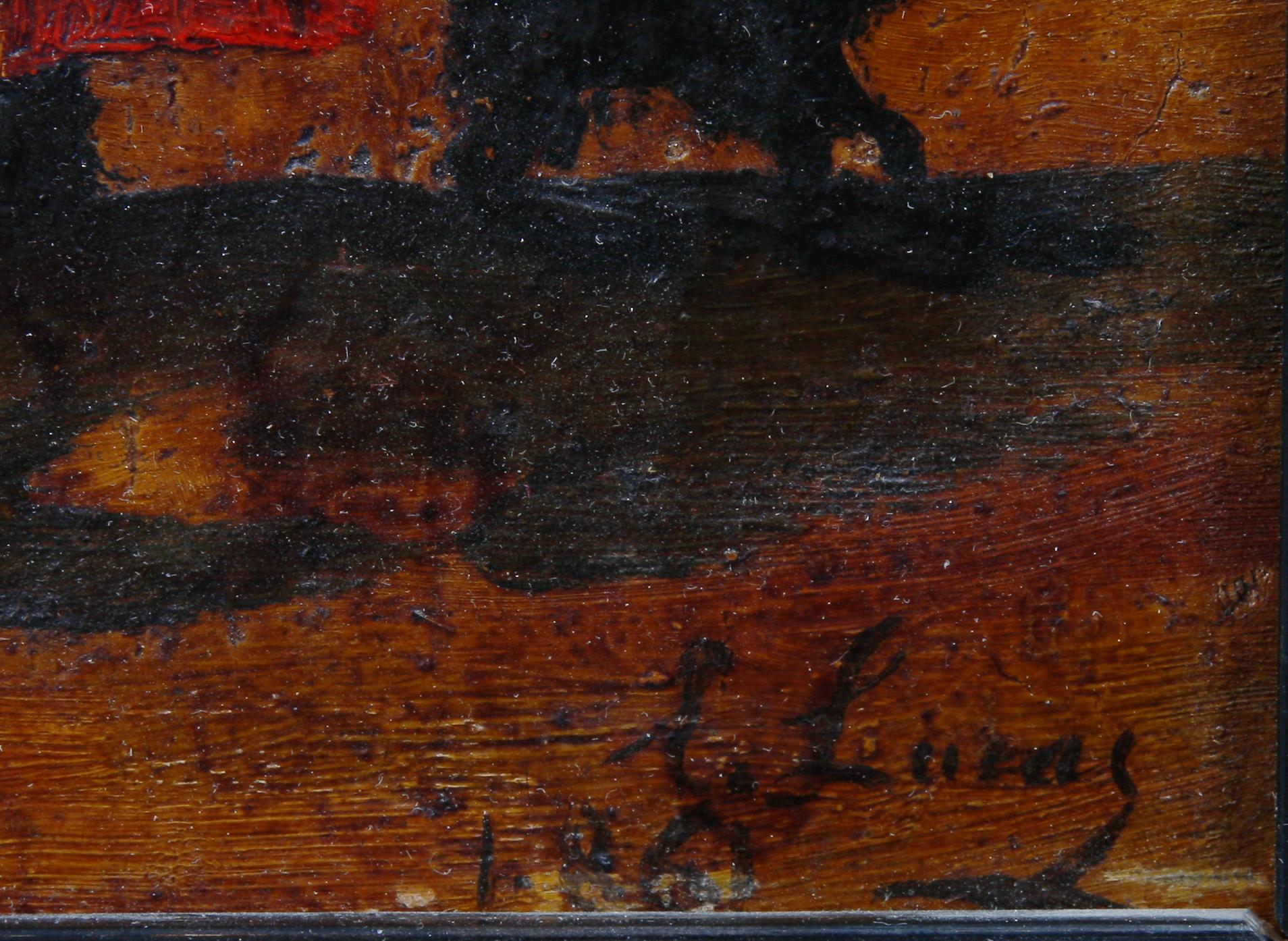 EUGENIO LUCAS VÉLAZQUEZ, attributed, oil on panneau, dat -86.