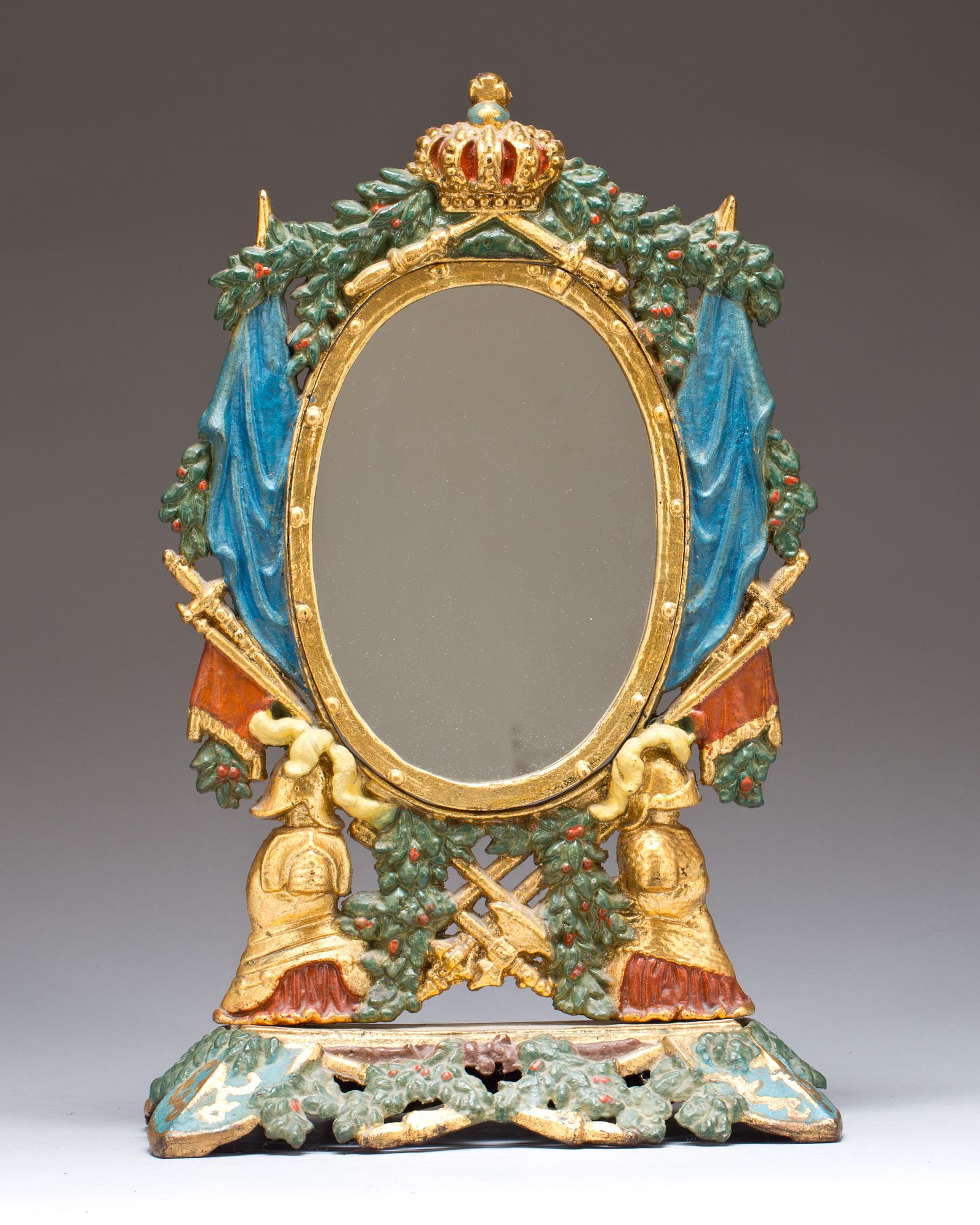 BORDSSPEGEL, gjutjärn, 1800/1900-tal.