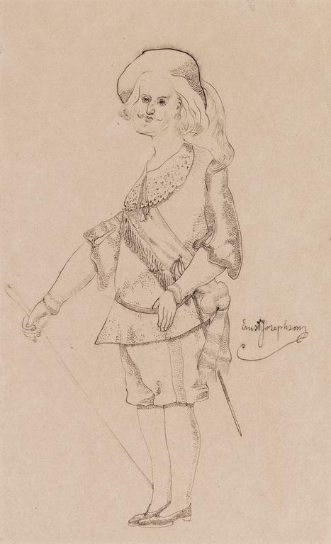 Ernst Josephson, Nobleman in 17th Century costume.