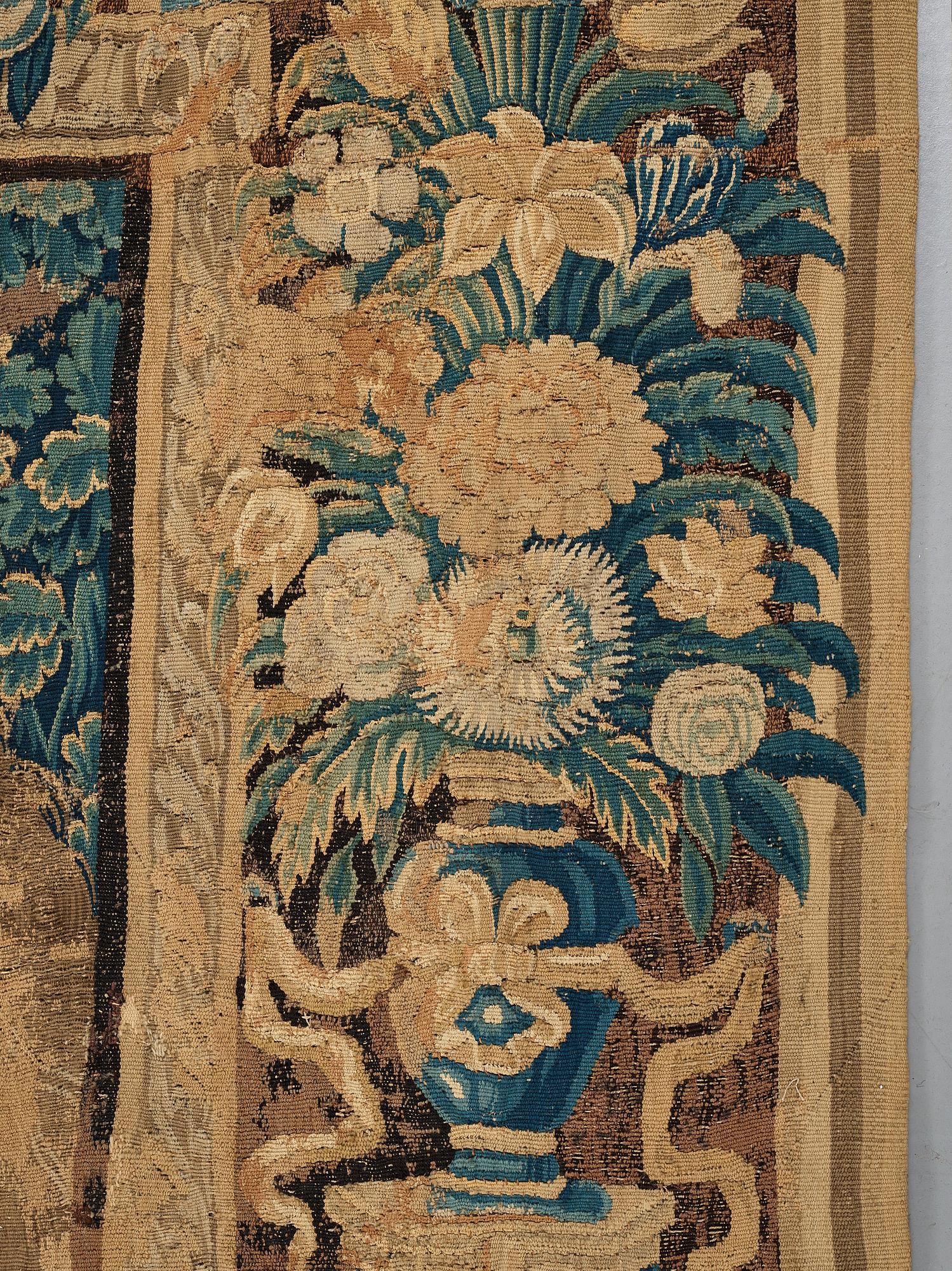VÄVD TAPET, gobelängteknik, sannolikt "Godfrey of Bouillon", ca 331 x 234,5-237 cm, Flandern 1600-tal.
