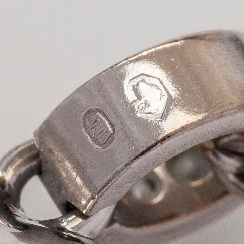Chopard, halsband med hänge, hjärta "Happy Diamonds", 18K vitguld och diamanter.
