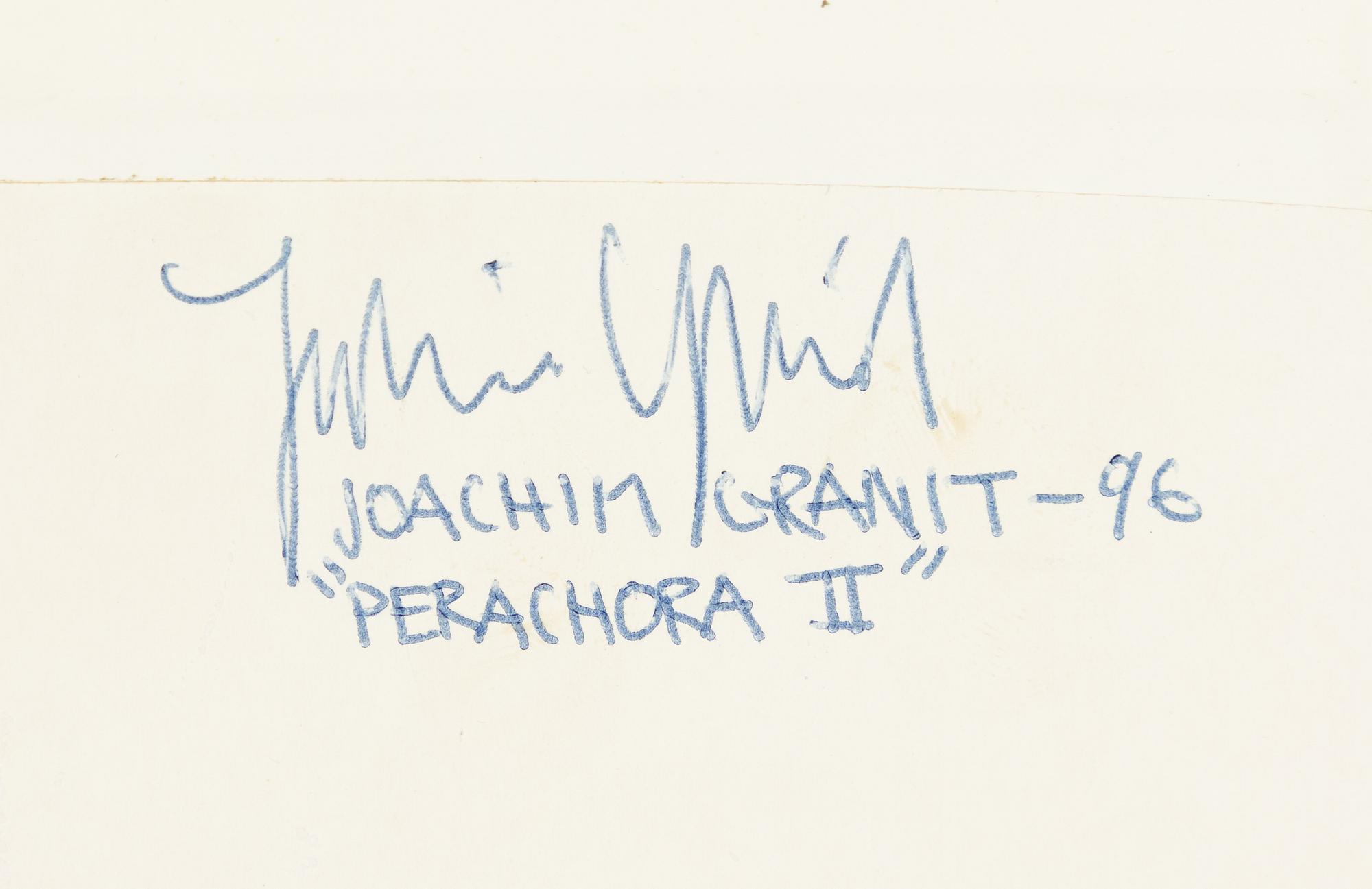 Joakim Granit, "Perachora I"/Perachora II".