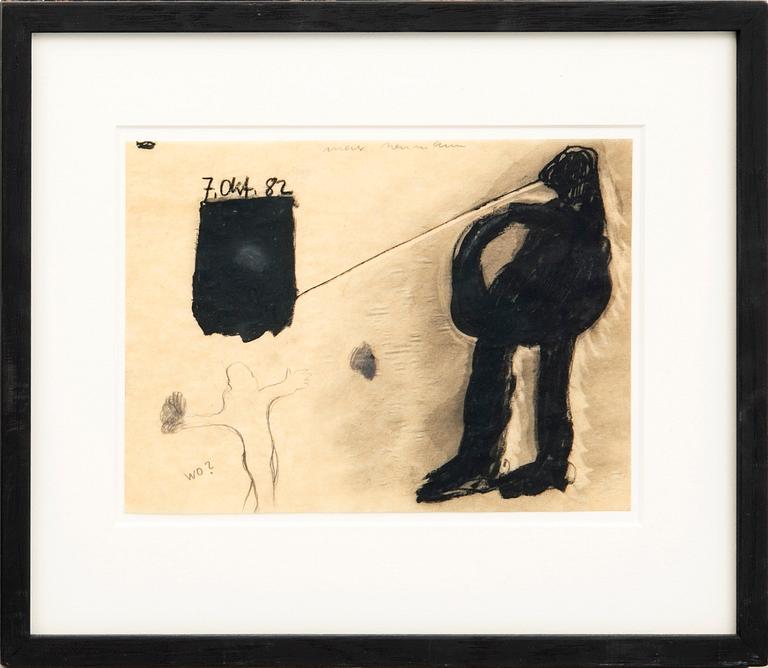 Max Neumann, mixed media signerad och daterad 82.