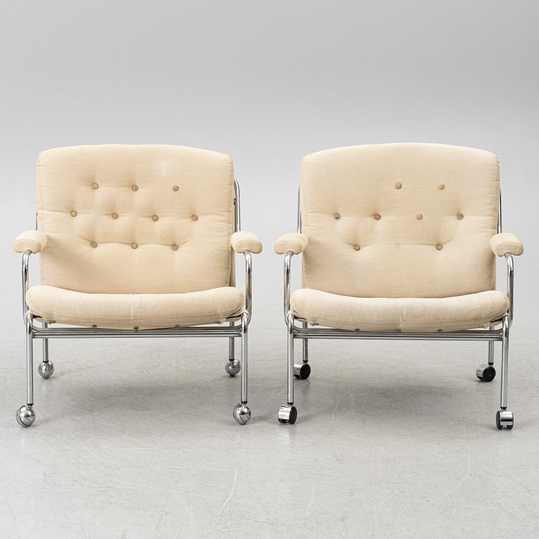 Fåtöljer, ett par, 1970-80-tal.