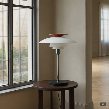 Poul Henningsen, Table lamp, PH 80, Louis Poulsen, Denmark.