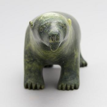 Unknown artist, an inuit soapstone sculpture, signed, 20th century.
