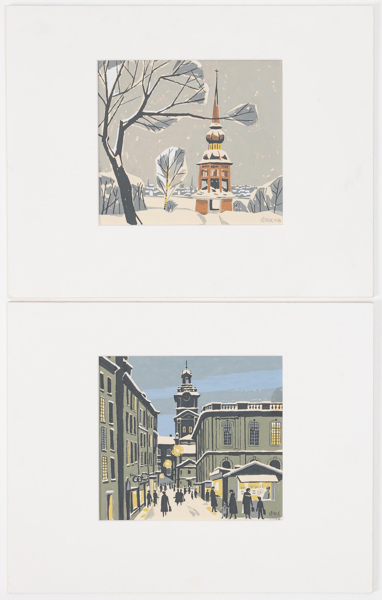 Lars Erik Falk, Stockholm motifs.