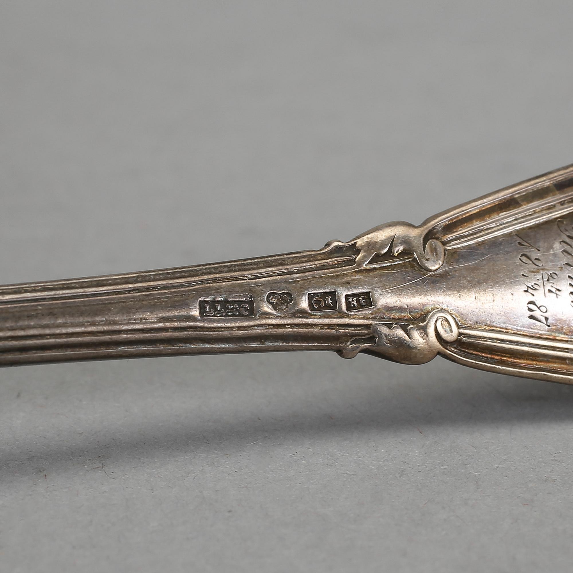 PARTI SILVER, 13 delar. Bl a GAB, Stockholm 1909. Vikt ca 627 gram. .