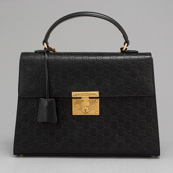 GUCCI, väska, "Padlock medium Gucci Signature top handle bag".