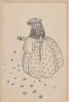 JOHN BAUER, tusch, monogramsign i blyerts.