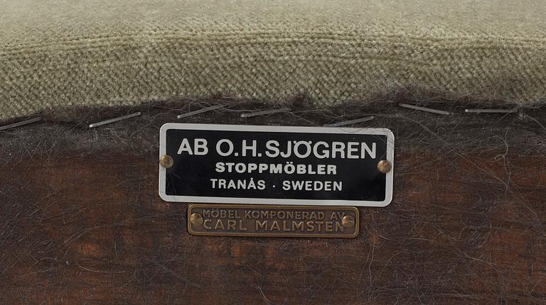 FÅTÖLJ, "Farmor", Carl Malmsten, Sjögren, Tranås, 1900-talets mitt.