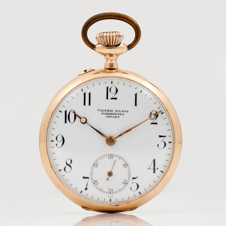 VALFRID NILSON, Norrköping, Import, pocket watch, 48,5 mm,