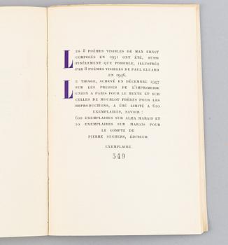 BOOK, Ernst, Max - Eluard, Paul - A l'interieur de la vue. 8 poemes visibles.