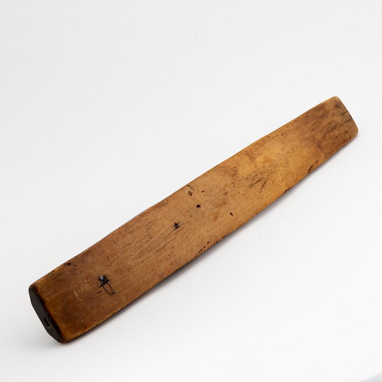 A Swedish mangling board, 18th Century.