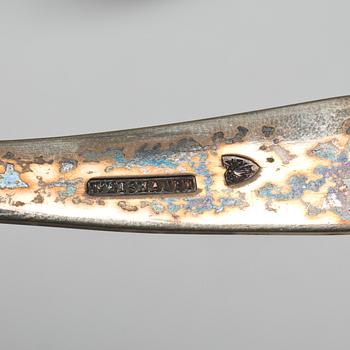 SOPPSLEVAR, 2 st, silver. 1800-tal.