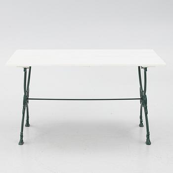 Garden bench, armchair and table, 20th century.