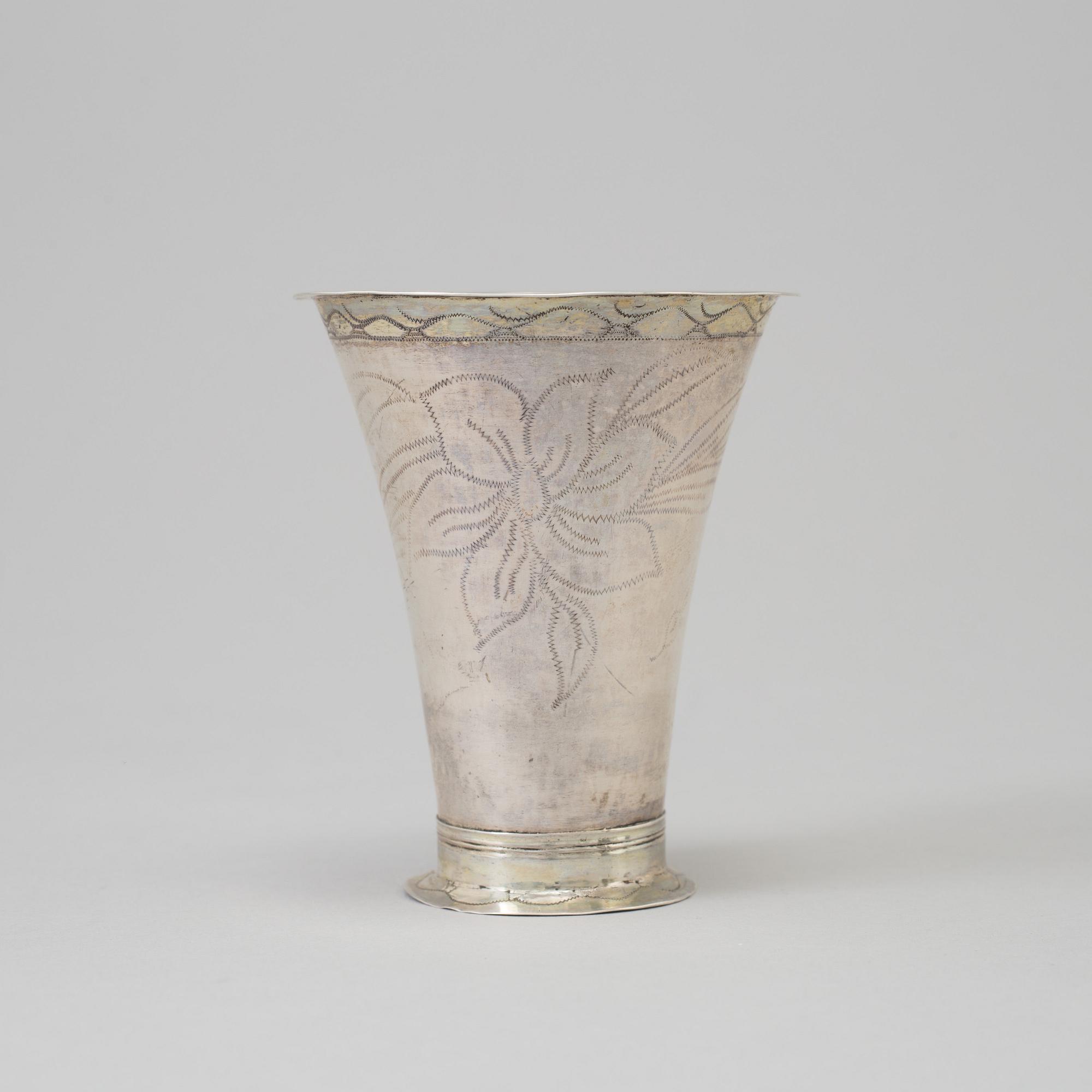 A SWEDISH SILVER BÄGARE by Olof Sedin, Gävle 1803.