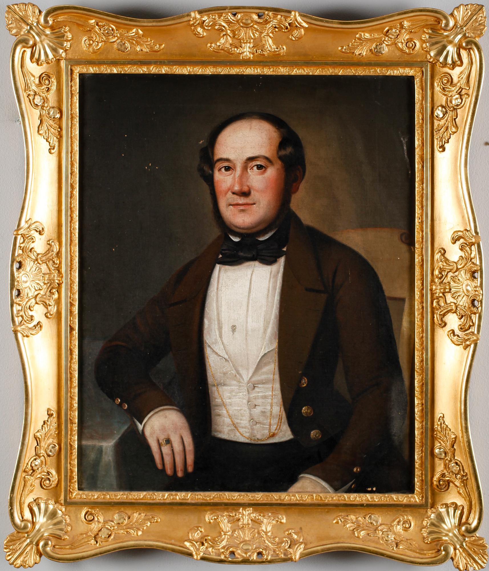 OKÄND KONSTNÄR, olja på duk, 1800-tal.