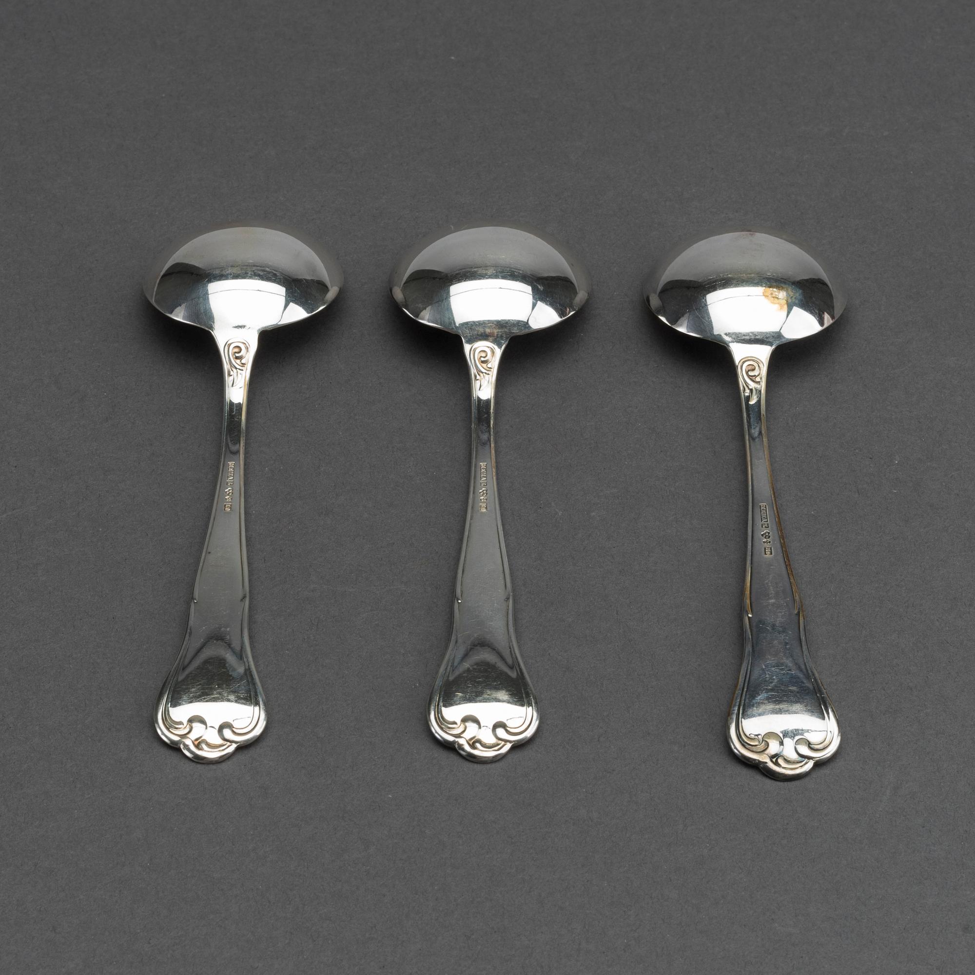 SKEDAR, silver, 12 st MEMA Lund, 1960-tal.