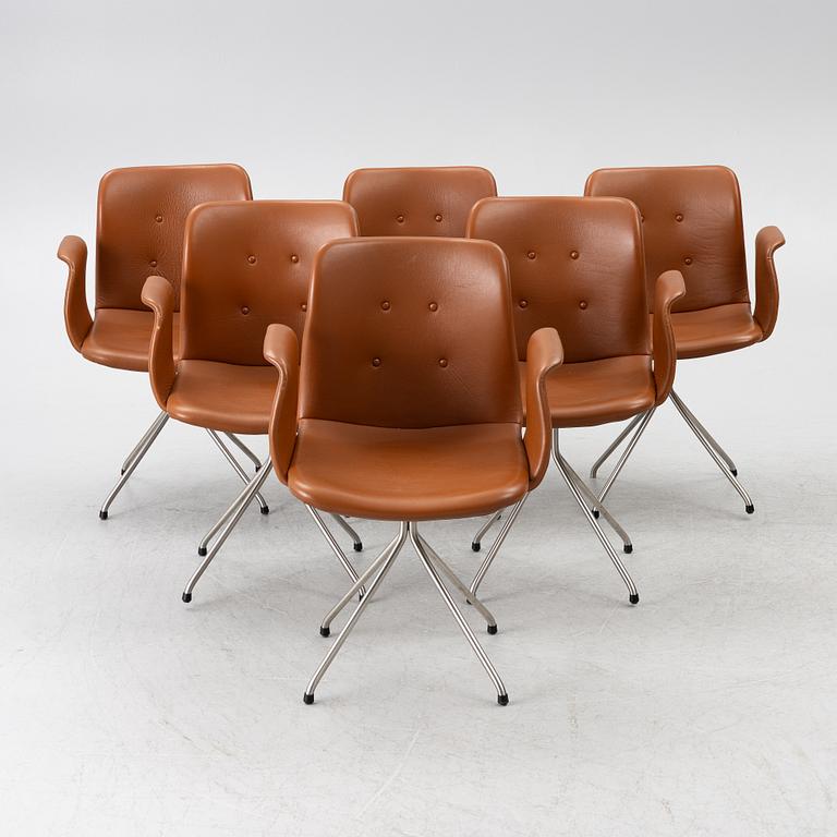 Bent Hansen, six 'Primum' armchairs, Denmark.