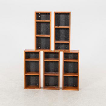 Vägghyllor 5 st Hafa 1900-talets andra hälft.