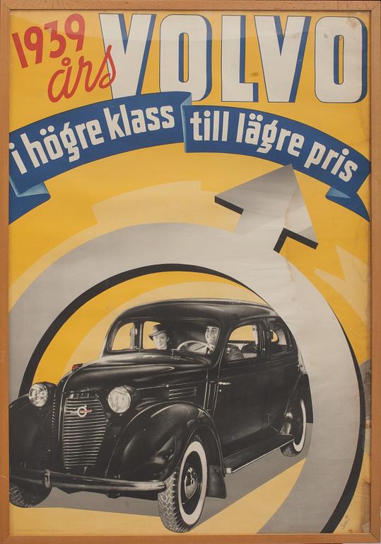 AFFISCH, Volvo. 1939.