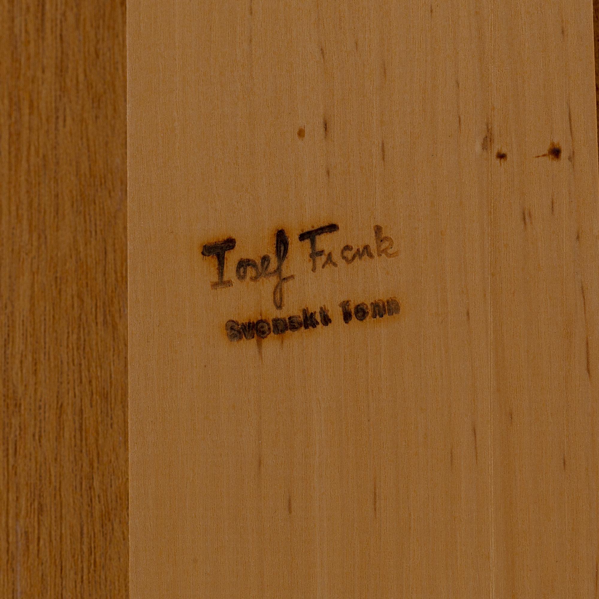 A mahogany sideboard, model 821, designed by Josef Frank in the 1930's for Firma Svenskt Tenn.