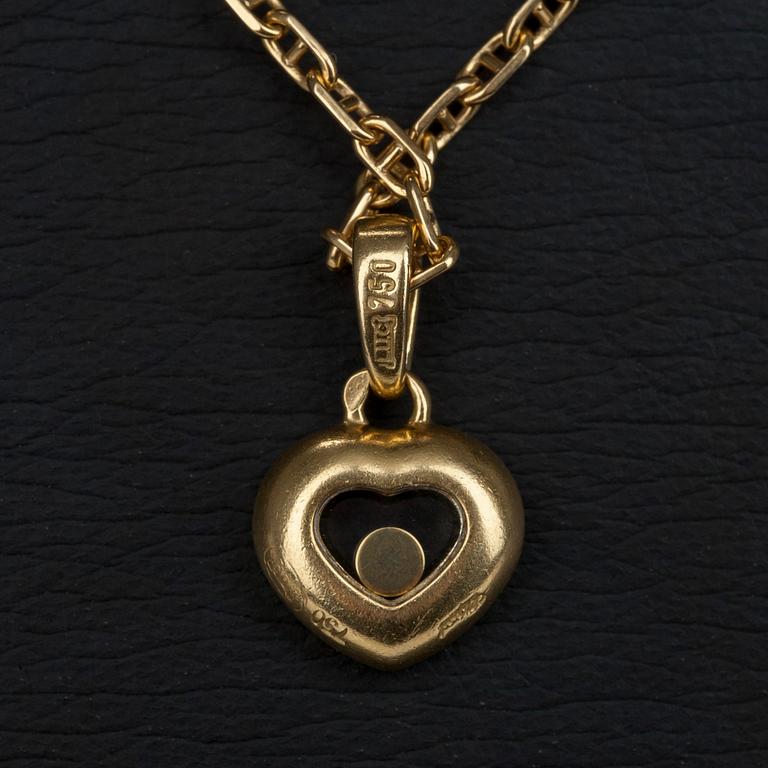HALSSMYCKE, Chopard "Happy diamonds", 18K guld, diamanter tot 0,41 ct. Vikt 9,2 g.