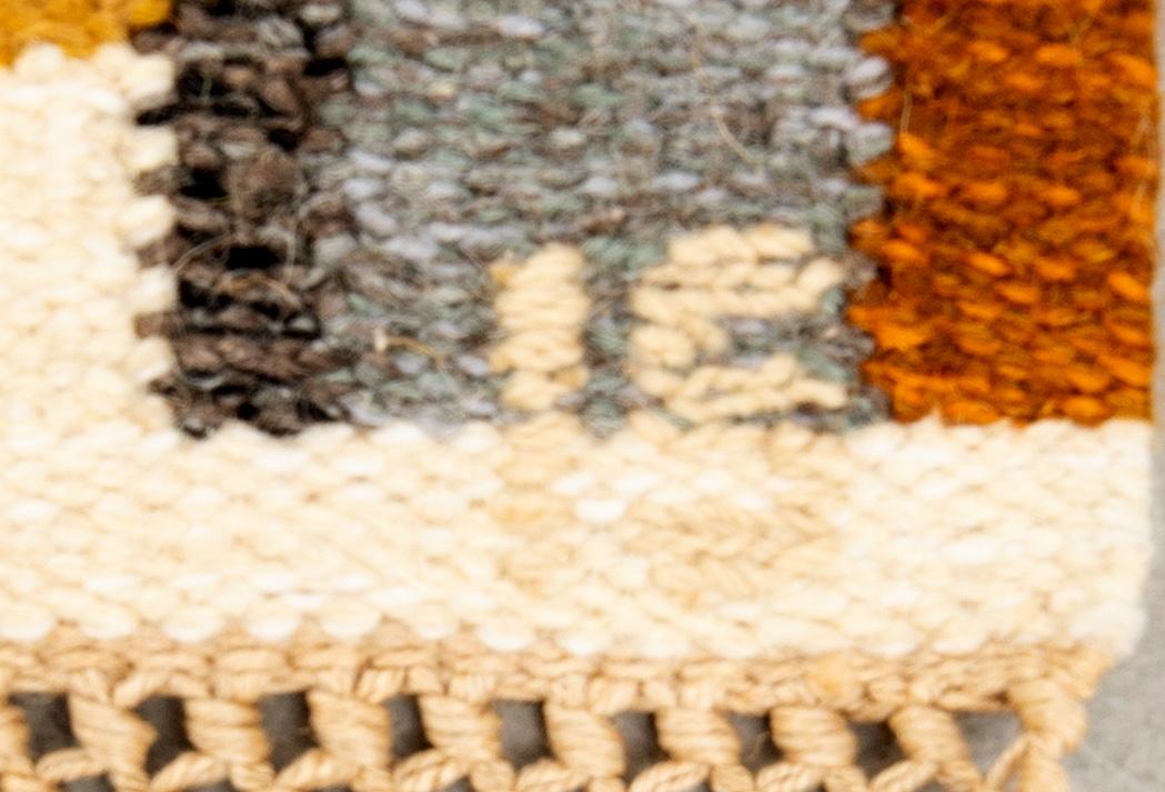 Ingegerd Silow, Wall hanging rölakan signed approx. 69x112 cm.