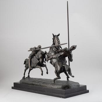 Alfred Emilien de Nieuwerkerke, sculpture. Bronze. Signed and dated.