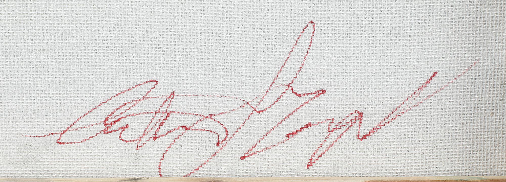 CECILIA HAUPT, olja på duk, signerad a tergo.