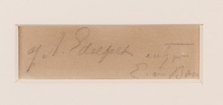 Albert Edelfelt, etsning, osignerad.