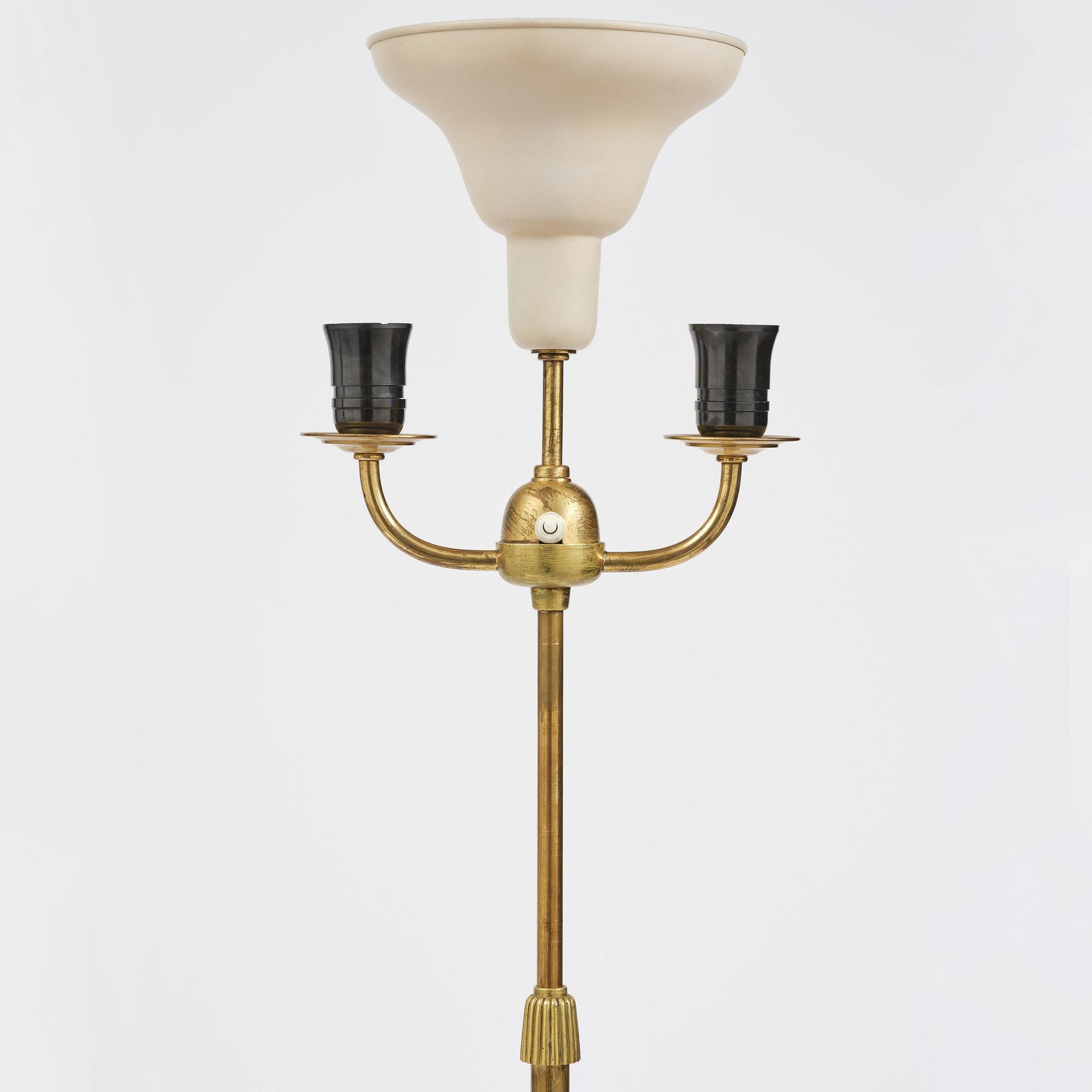 Bertil Brisborg, a pair of floor lamps model 31376, Nordiska Kompaniet, Sweden, 1940s.