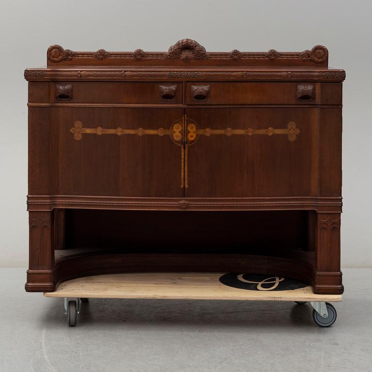 An Art Noveau cupboard, early 20th century.