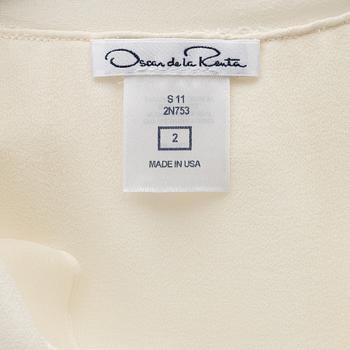 Oscar de la Renta, blus, storlek 2.