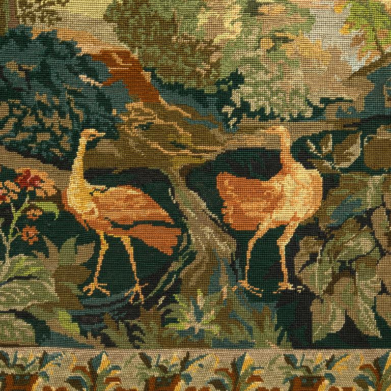 Broderad tapet Royal Paris omkring år 1900.