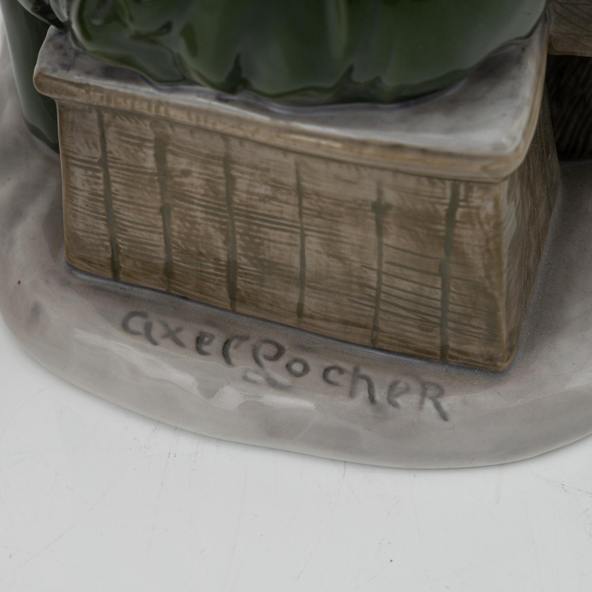 Figuriner, 4 st, porslin, Bing & Grøndahl, Danmark.