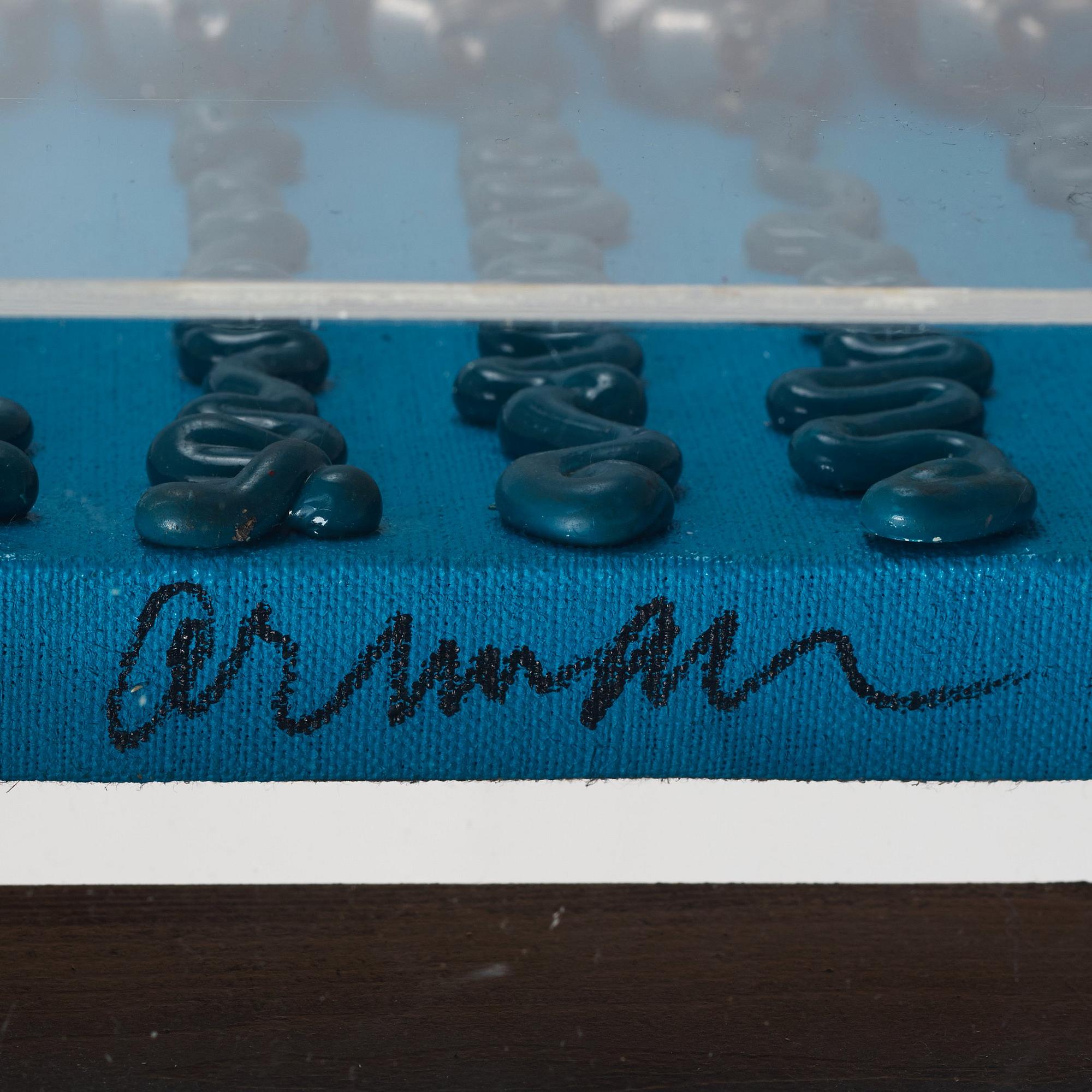 Arman (Armand Pierre Fernandez), Blue and Silver”.