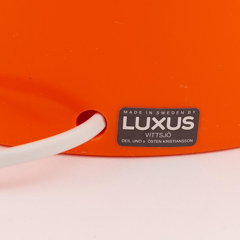 Uno & Östen Kristiansson, a pair of 'Luno'/ Nr 1241 table lamp, Luxus, Vittsjö, Sweden.