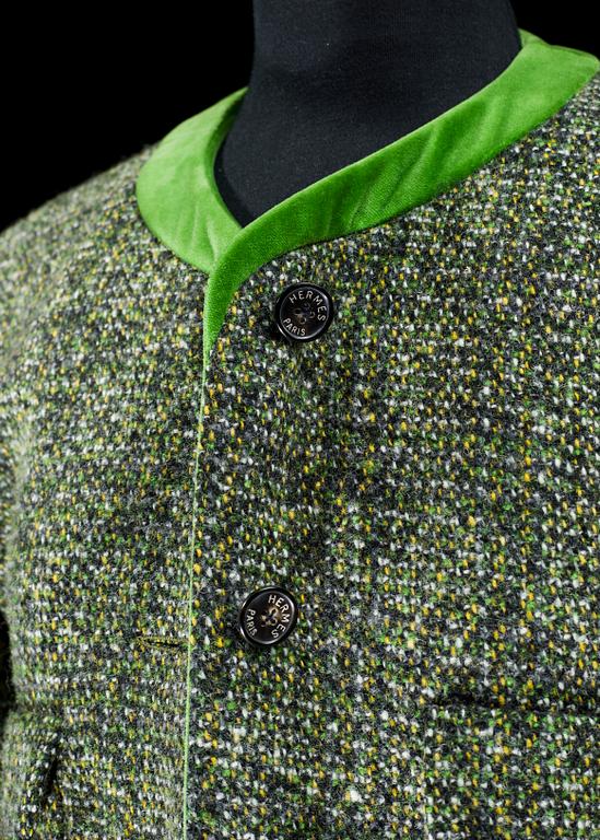 A tweed jacket by Hermès.