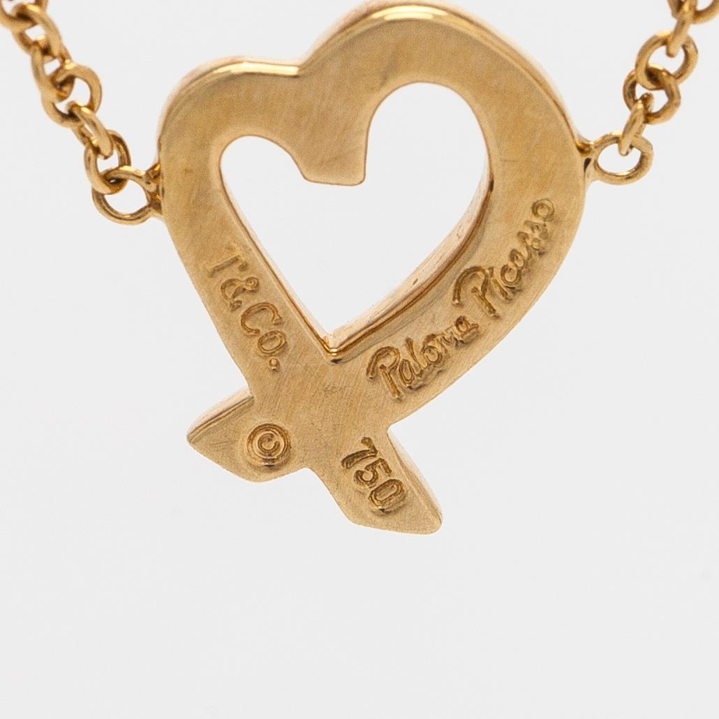 Tiffany & Co, Paloma Picasso, kaulakoru, "Loving Heart", 18K kultaa.
