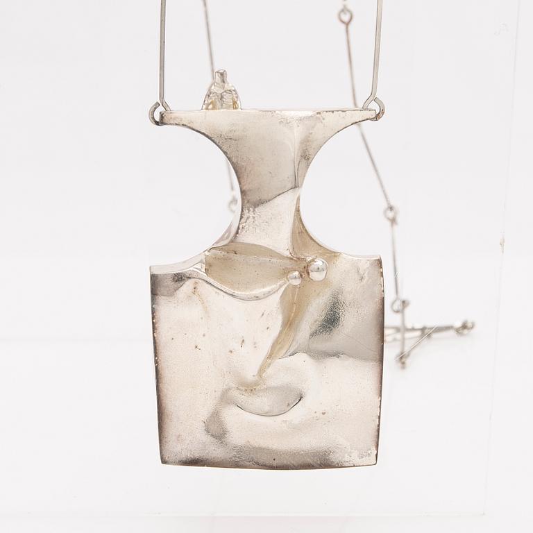 Björn Weckström, necklace, "Barbarella", sterling silver, for Lapponia, Finland.