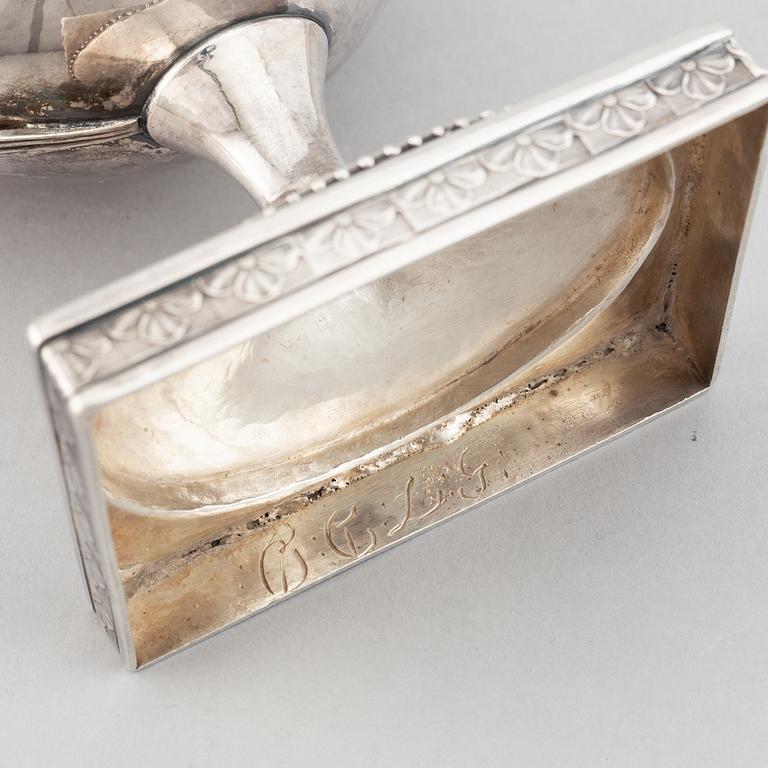 A swedish silver suace boat, mark of Lorenz Georg Weis, Norrköping, probably 1797.