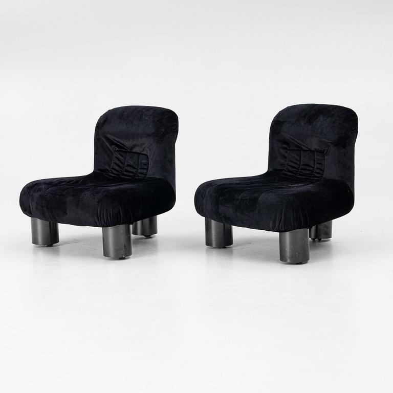 Cini Boiri, armchairs, a pair, "Botolo", Arflex, Italy.