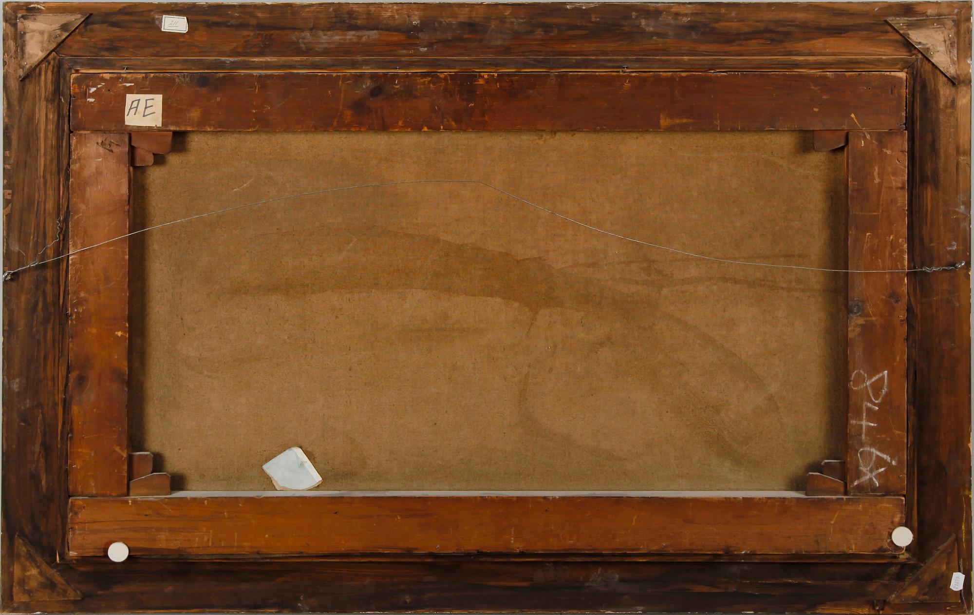 OKÄND KONSTNÄR, olja på duk, otydligt sign, sannolikt  J Fraser, England, 1800-tal.