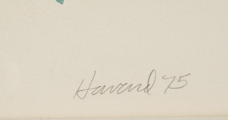 James Havard, mixed medai on papaer, signed and dated -75.