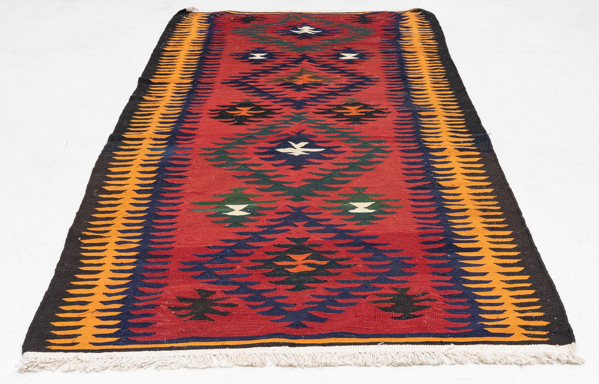 Carpet, Northwest Persian kilim, 308 x 129 cm.