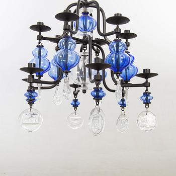 Erik Höglund, chandelier, glass.