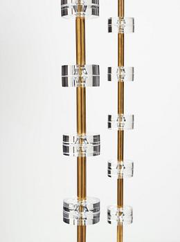 Carl Fagerlund, golvlampor ett par, Orrefors, 1960-70-tal, modell RD1990.