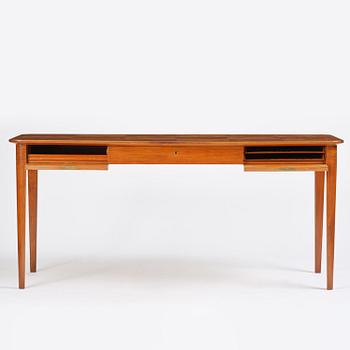 Oscar Nilsson, a mahogany desk, cabinetmaker Allan Lindgren, Stockholm, 1938.